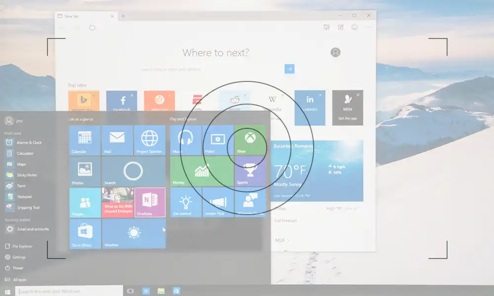 Screenshots on Windows 10