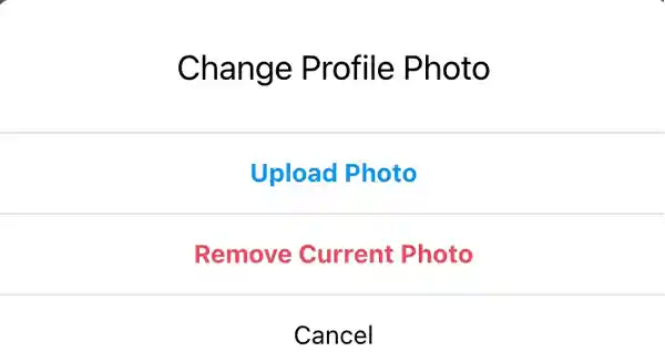 Change profile photo
