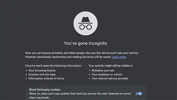 Incognito mode