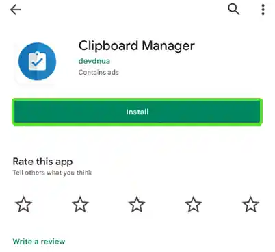 Install Clipboard Manager.