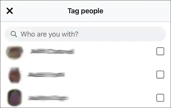 tag people