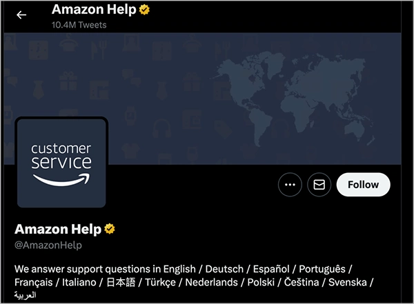 Amazon Help on Twitter