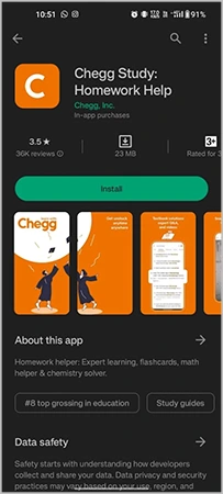 Chegg Student app