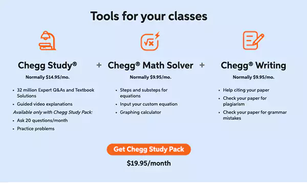 Chegg Study Pack