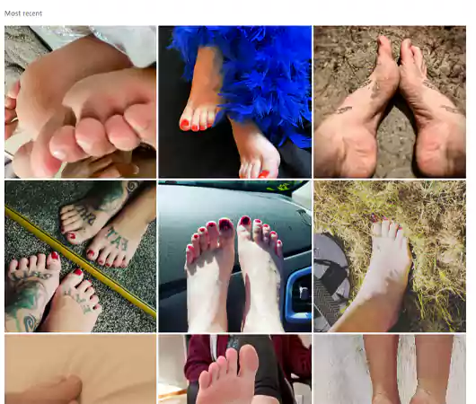 Hashtag for feet pics on Instagram