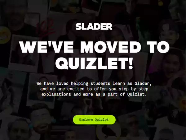 Slader is now Quizlet