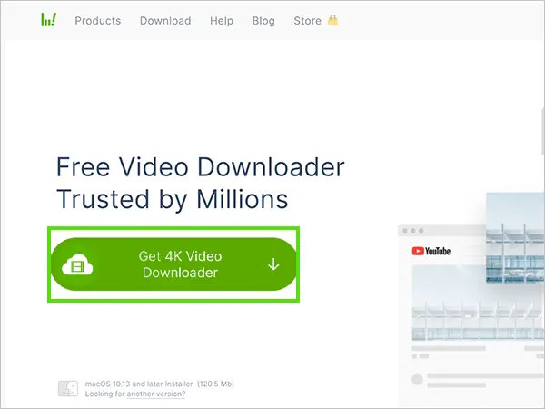 Click on Get 4K Video Downloader