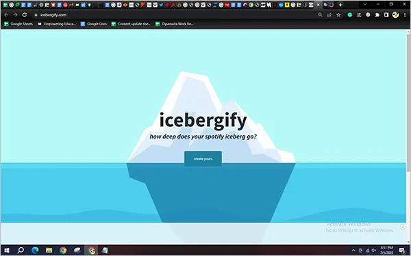 Icebergify Homepage