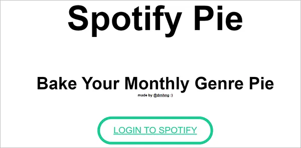 Spotify Pie Homepage