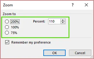 Select the percentage.
