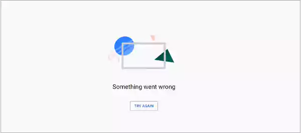 Something went wrong on YouTube
