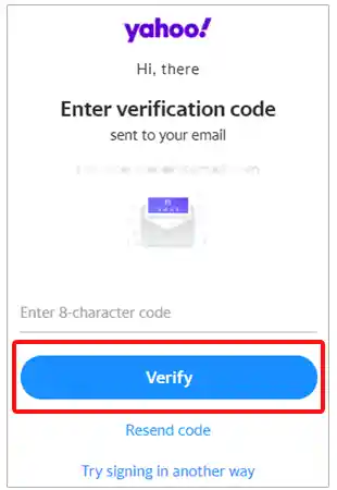 Enter verification code  Verify