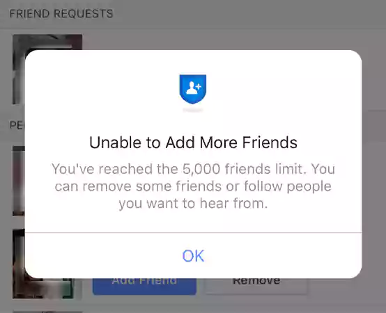 Facebook Friend Limit