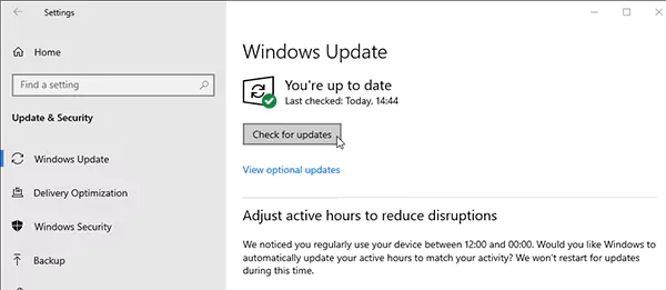 click Update & Security and click Windows Update.