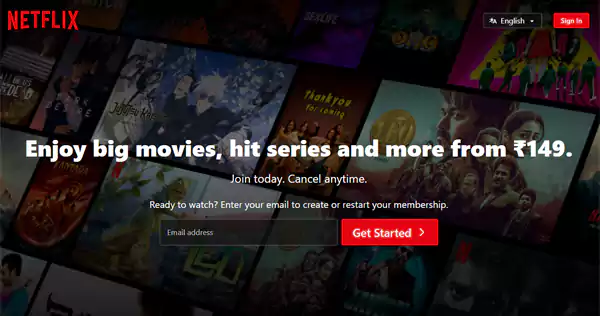Netflix official websites