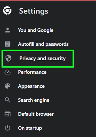Choose Privacy and security