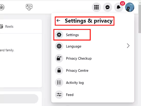 Tap on Settings  Settings and privacy..webp