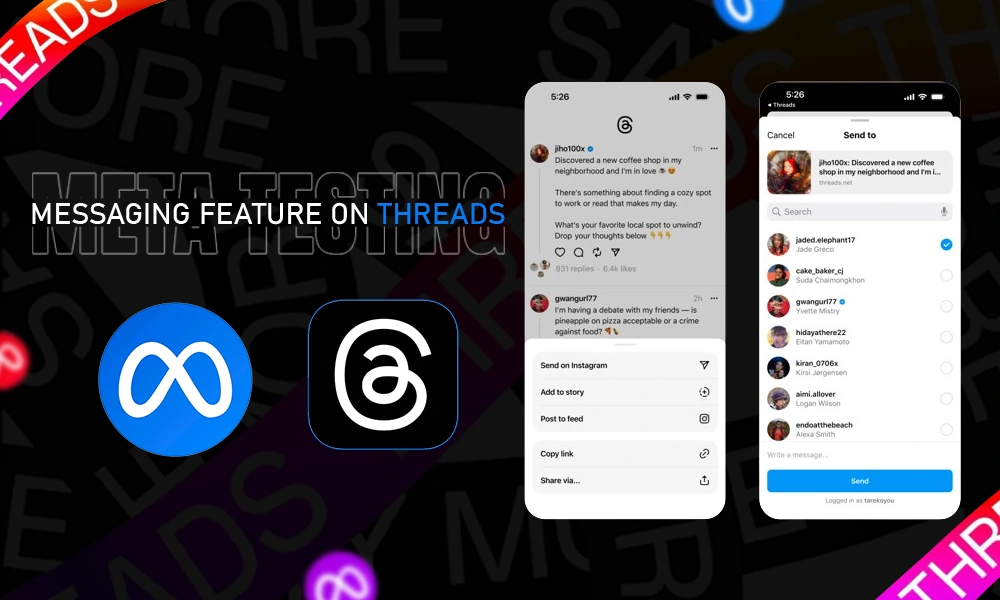 messaging feature on threads