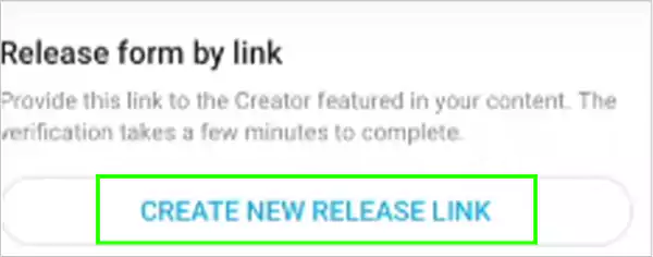 Tap on the Create New Release link