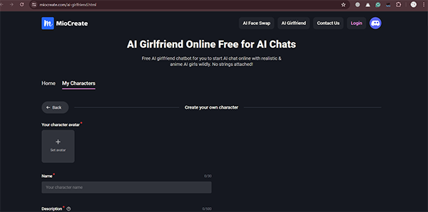 AI Girlfriend with MioCreate