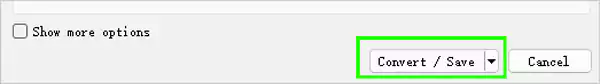 Click on the Convert or Save