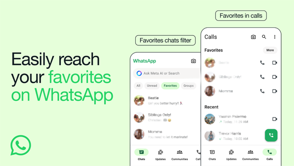 WhatsApp Favorites Tab