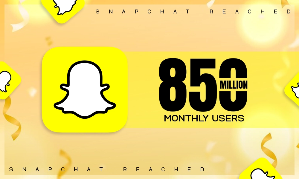 snapchat 850 million users