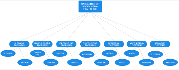 categories of social media