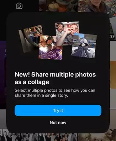 Instagram New Collage Stories Feature