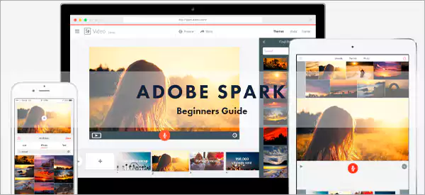 Adobe Spark Interface