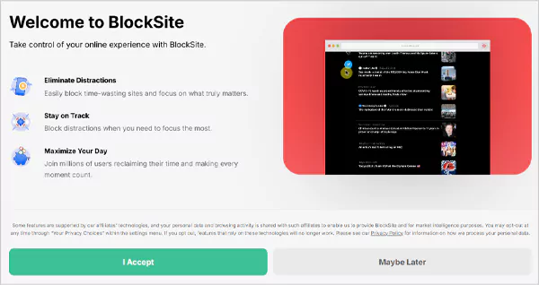 BlockSite Instruction