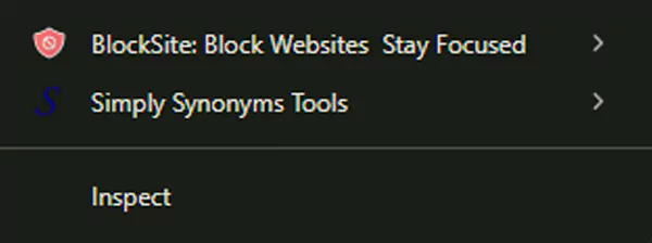 Click on Block sites