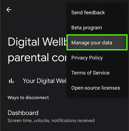 Manage your data