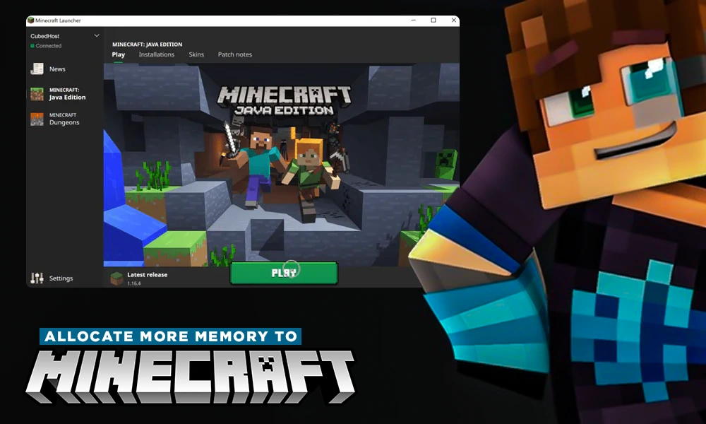 allocate more memory to minecraft