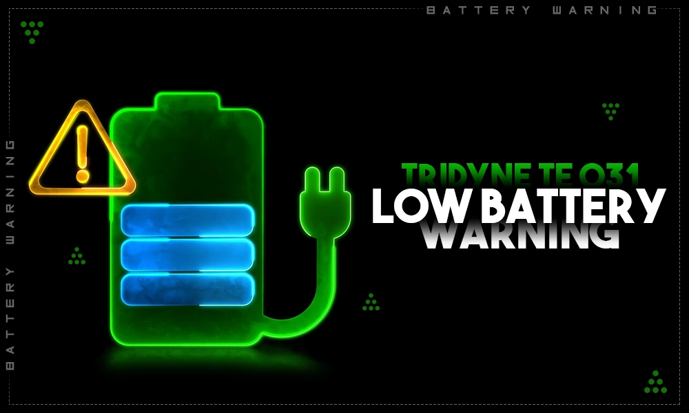 tridyne te 031 low battery warning