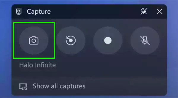 Click on the Capture button