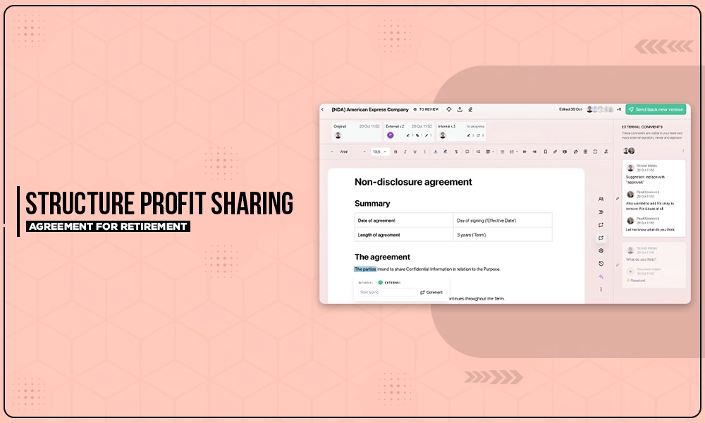 structure profit sharing agreement for retirement