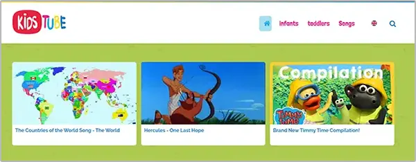 The KidsTube platform