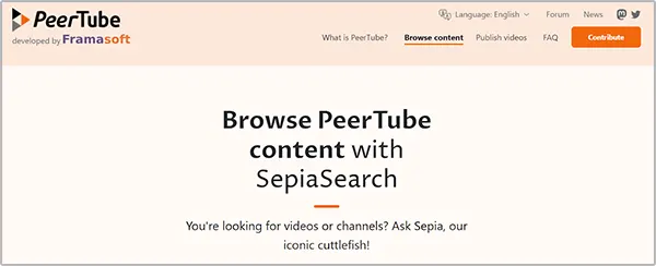 The PeerTube platform