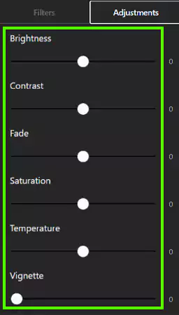 Click on Adjustment
