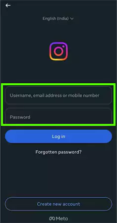 Enter your username and password to log in to your account