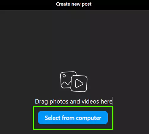 Go for the Select from computer option
