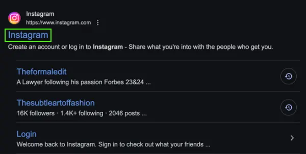 Go to www.instagram.com on your web browser