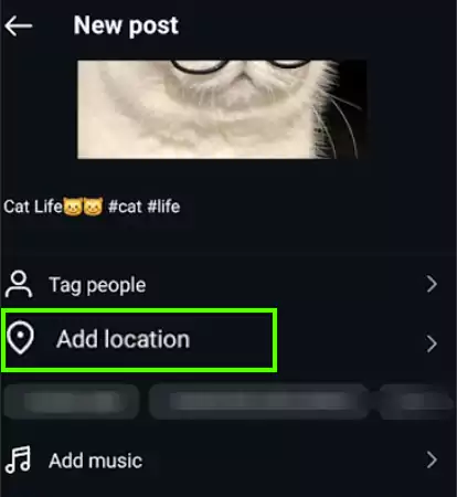 Head over to the Add location option