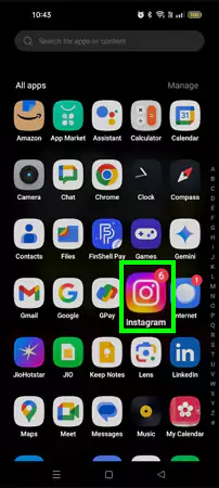 Open Instagram