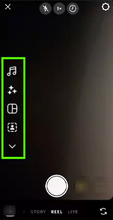 Record the reel from the IG camera