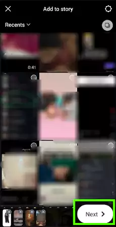 Tap on Next option