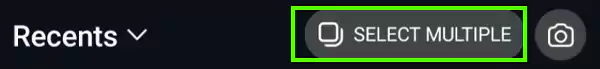 Tap on SELECT MULTIPLE