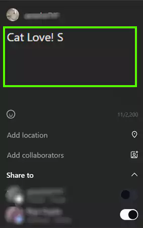 Write a creative caption in the given space for your post