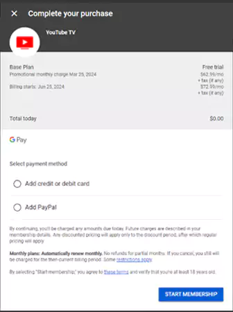 add payment details